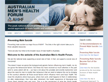 Tablet Screenshot of amhf.org.au